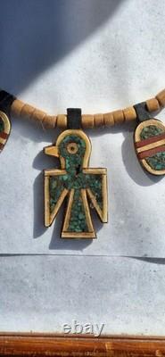 Late 19th (1800's) To Early 20th (1900's) Century Navajo Tribal Necklace