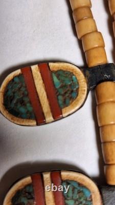Late 19th (1800's) To Early 20th (1900's) Century Navajo Tribal Necklace
