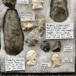 Lenape Indian Projectile Point Arrowhead and other Native American Relics