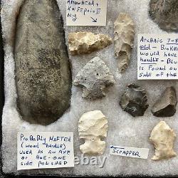 Lenape Indian Projectile Point Arrowhead and other Native American Relics