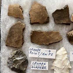 Lenape Indian Projectile Point Arrowhead and other Native American Relics