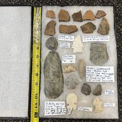Lenape Indian Projectile Point Arrowhead and other Native American Relics