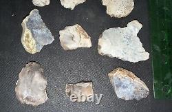 Lot of 15 Ancient Stone Tools, Blades, Choppers, Scrappers, Etc, From Cen. Texas