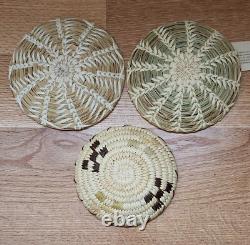 Lot of 6 Native American and Other Handcrafted Plates and Baskets