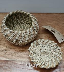 Lot of 6 Native American and Other Handcrafted Plates and Baskets