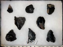 Lovely Set Of Large High Quality Early Archaic Obsidian Blade Cache Mammoth Lake