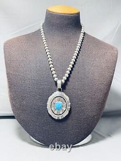 More Rare Early Hallmark Vintage Thomas Singer Navajo Turquoise Necklace