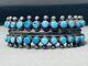 Museum Early Vintage Navajo Turquoise Sterling Silver Bracelet