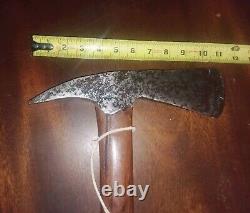 NATIVE AMERICAN TYPE SPIKE TOMAHAWK EARLY TO MID1800's WROUGHT-IRON BLADE