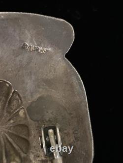 NAVAJO SECOND PHASE CONCHO BELT Early 1900's. 46 Leather COPPER SOLDERED