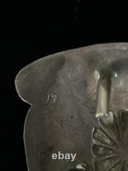 NAVAJO SECOND PHASE CONCHO BELT Early 1900's. 46 Leather COPPER SOLDERED