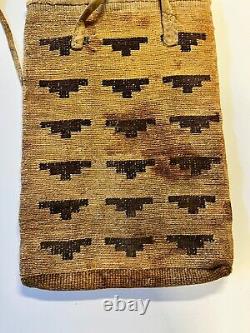 Native American Corn Husk Bag 12 x 17 Late 1800s- Early 1900's Lot 2