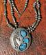 Native American Huge! Rare Ceremonial Hopi Sterling Silver Necklace & Pendant