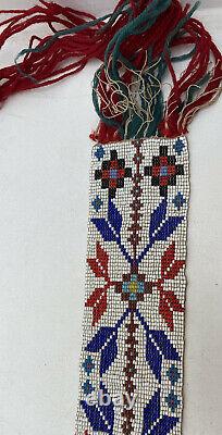 Native American Indian Beaded Sash Belt EARLY