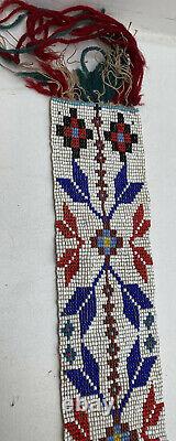 Native American Indian Beaded Sash Belt EARLY