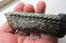 Native American Indian EARLY 1900s MADE OF HORSEHAIR cylinder POUCH VERY NICE