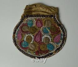 Native American Indian Good early Iroquois Beaded Bag