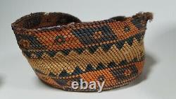 Native American Indian Hand Woven Basket Lot, Nootka & Other N. W. Tribes