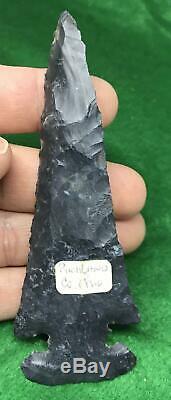 Native American Indian Thebes E Notch Point Ohio Early Archaic Prehistoric Relic