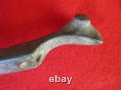 Native American Popeye Birdstone, Elongated Carved Birdstone, Port-092307939