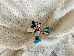 Native American Rare Zuni Veronica Poblano Sterling Disney Mickey Mouse Bracelet