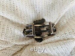 Native American Rare Zuni Veronica Poblano Sterling Disney Mickey Mouse Bracelet