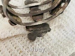 Native American Rare Zuni Veronica Poblano Sterling Disney Mickey Mouse Bracelet