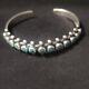 Native American Silver And Turquoise Bracelet. Vintage 1940's Or Early 50's