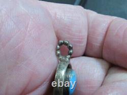 Native american turquoise pendant early fred harvey era