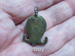 Native american turquoise pendant early fred harvey era