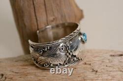 Navajo Cuff Bracelet by Lutricia Yellowhair Early 21st Century