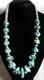 Navajo Indian Bisbee Kingman Turquoise Large Nuggets Silver Bench Beads Necklace