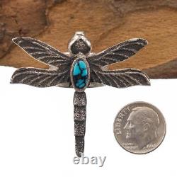 Navajo RING DRAGONFLY Tufa Cast BURNHAM Turquoise Sterling Silver GARY CUSTER 7