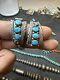 Navajo Turquoise Sterling Silver Watch Band Native Jewelry Early R. Tom Art