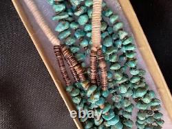 Navajo Turquoise and Heishi necklace, C. Early 2000's, gorgeous