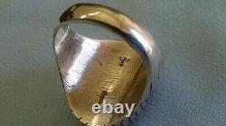 New Early Ray Jack Navajo Style 18 Stone Inlay Sterling Ring Sz. Approx. 15.50