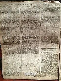 Newspaper 1768 Boston Mohawk Cherokee Native American early US