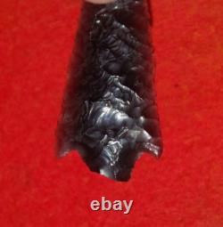 Nice 2-9/16 Early Knife Blade Oregon Arrowhead Fine Oblique Transverse Flaking