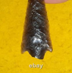 Nice 2-9/16 Early Knife Blade Oregon Arrowhead Fine Oblique Transverse Flaking