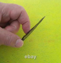 Nice 2-9/16 Early Knife Blade Oregon Arrowhead Fine Oblique Transverse Flaking