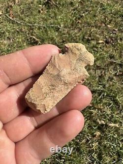 Nice Ancient Authentic Dovetail Blunt Hafted Scraper Arrowhead From Mississippi