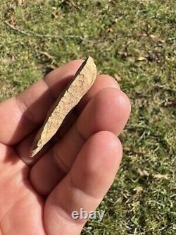 Nice Ancient Authentic Dovetail Blunt Hafted Scraper Arrowhead From Mississippi