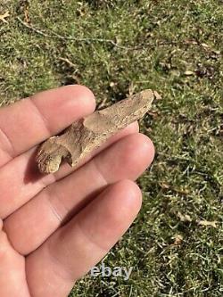 Nice Ancient Authentic Dovetail Blunt Hafted Scraper Arrowhead From Mississippi