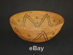 Nice, Early and Large Washoe basket, Native American Indian, c1920