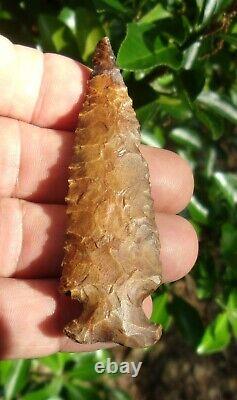 Nice! Serrated Big Sandy Alabama Artifact deep south arrowhead Al Florida Ga