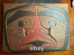North West Coast Haida, Carved wooden plaque early 20th c