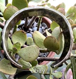 OLD PAWN Southwestern ROW CUFF bracelet silver Navajo ball dot bump up early