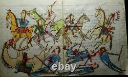 ORIGINAL Indian School Ledger Drawing. Early 1900s