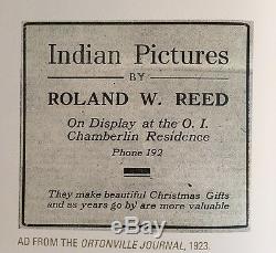 ORIGINAL ROLAND REED NATIVE AMERICAN INDIAN PHOTOEARLY 1900's TEEPEE & BLANKET