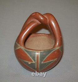 Old Antique Vtg Early 20th C Miniature Native American Indian Pueblo Pottery Pot